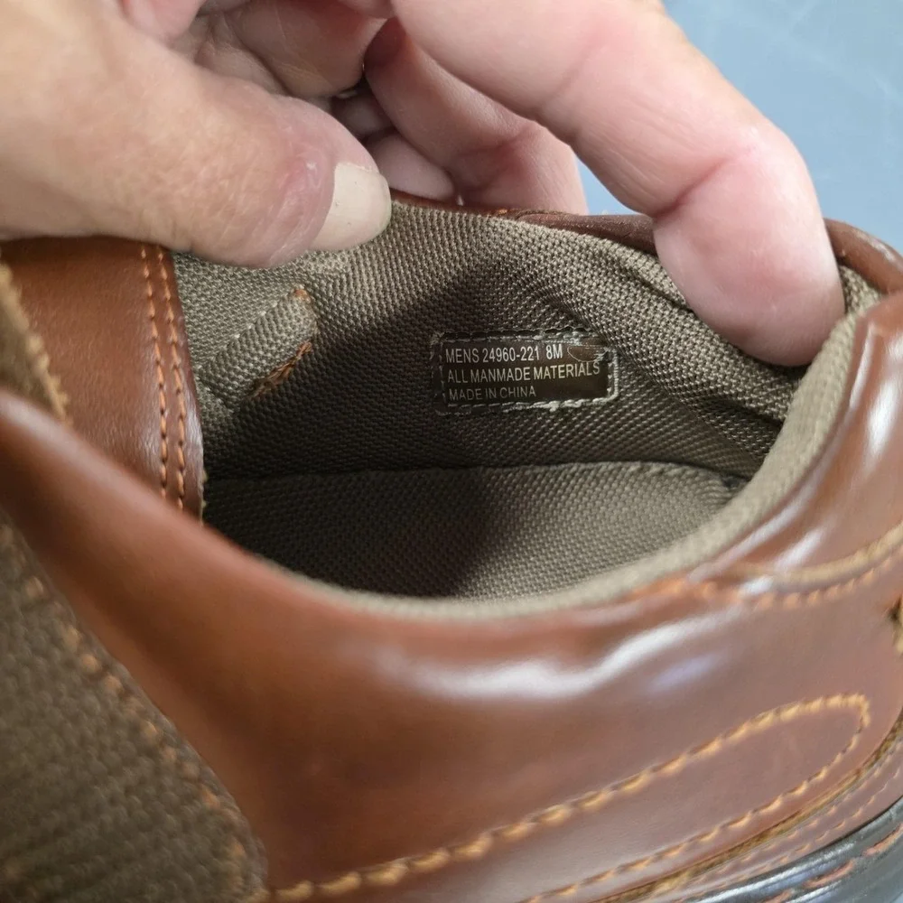 Stacy Adams Sandals Mens 8 Brown Fisherman Hook & Loop Comfort Casual Shoes
